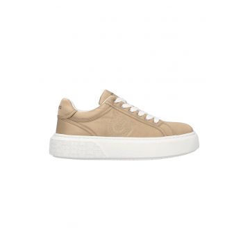Pantofi sport din material textil cu logo cusut
