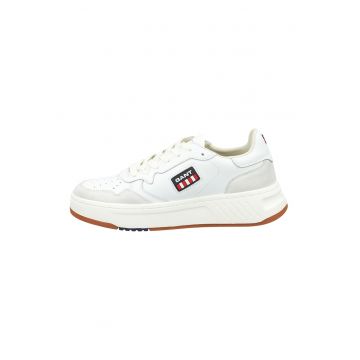 Pantofi sport din piele cu detalii logo