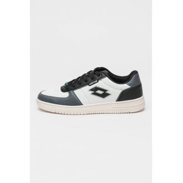 Pantofi sport din piele ecologica cu detaliu logo