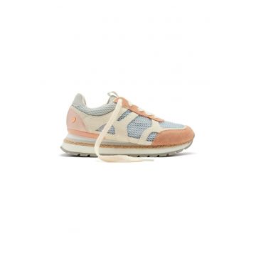 Pantofi sport din piele intoarsa cu insertii din plasa Eddington