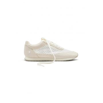 Pantofi sport din piele intoarsa cu sireturi