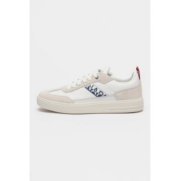 Pantofi sport din piele si piele intoarsa ecologica