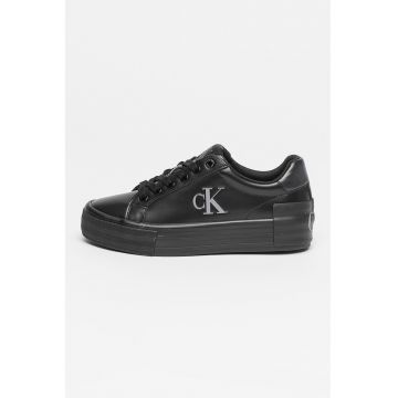 Pantofi sport flatform din piele