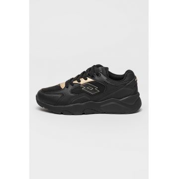 Pantofi sport low-cut din piele ecologica cu insertii din material textil Gali