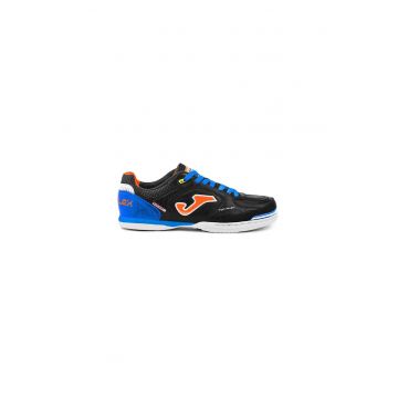 Pantofi barbati pentru fotbal de sala -  Top Flex 2201 - Piele naturala - Negru/Albastru