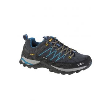 Pantofi de drumetie pentru barbati -  Piele & Stofa - Gri - 68785