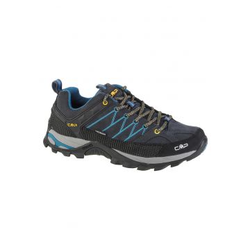 Pantofi de drumetie pentru barbati -  Piele & Stofa - Gri - 68785