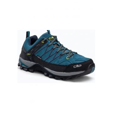 Pantofi de drumetie pentru barbati -  Piele & Stofa - Gri - 68785