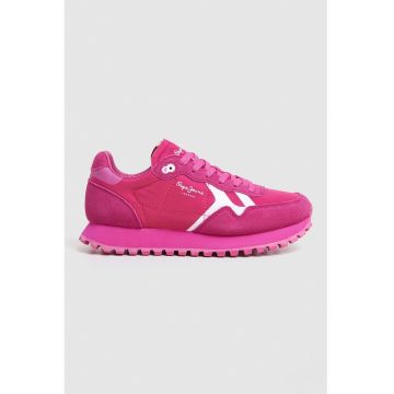 Pantofi sport cu insertii de piele intoarsa