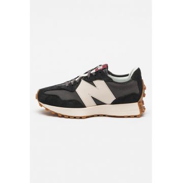 Pantofi sport cu insertii de piele intoarsa si piele 327