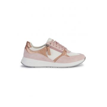 Pantofi sport cu insertii din piele intoarsa