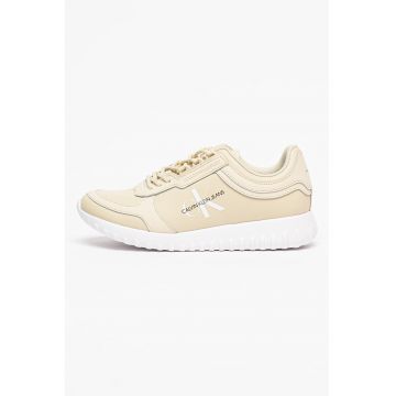 Pantofi sport de piele cu logo lateral