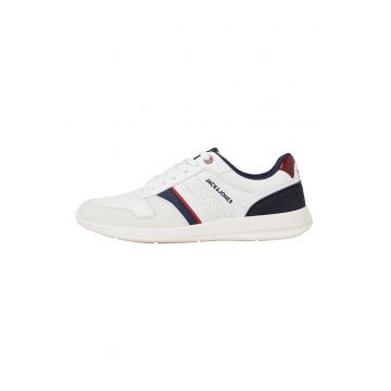 Pantofi sport de piele ecologica cu logo