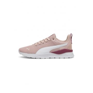 Pantofi sport de piele ecologica si material textil Anzarun Lite