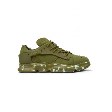 Pantofi sport de piele nabuc cu insertii de cauciuc Karst 20647