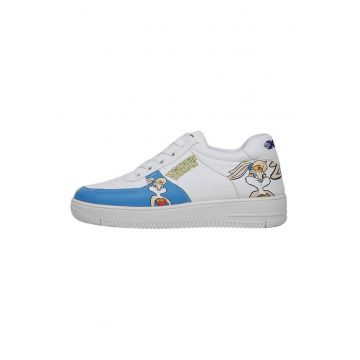 Pantofi sport din piele ecologica cu imprimeu cu desene animate Wonder Lola Bunny