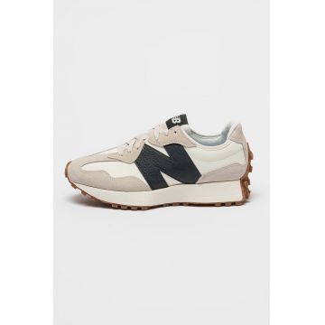 Pantofi sport din piele ecologica cu insertii din piele intoarsa 327