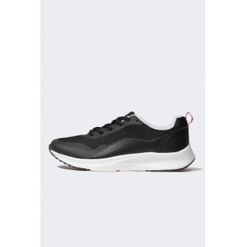 Pantofi sport din piele ecologica si material textil