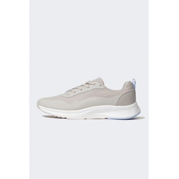 Pantofi sport din piele ecologica si material textil