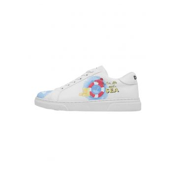 Pantofi sport din piele ecologica You Me And The Sea