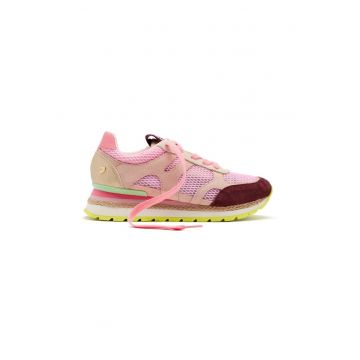 Pantofi sport din piele intoarsa cu insertii din plasa Eddington