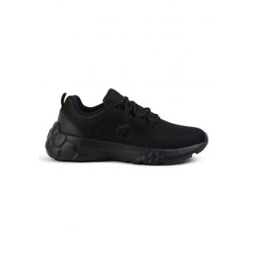 Pantofi sport pentru femei  negru - material textil - talpa EVA -