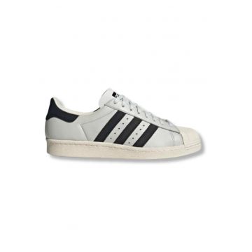 Pantofi sport  Superstar retro unisex - alb - piele naturala - talpa cauciuc
