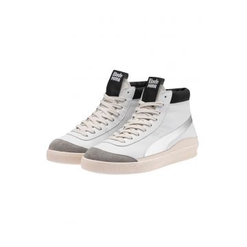 Tenisi barbati  Basket '68 OG Mid Rhude - piele naturala - alb - confortabili