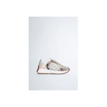 Pantofi sport cu detalii animal print