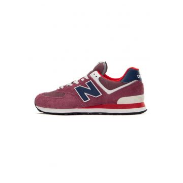Pantofi sport cu insertii din piele intoarsa 574
