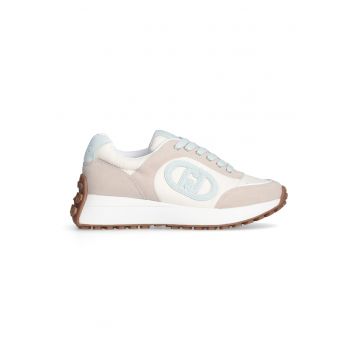 Pantofi sport cu insertii din piele intoarsa