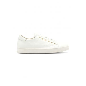 Pantofi sport de piele cu aspect granat Nora