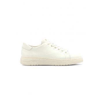 Pantofi sport de piele cu aspect granat Nora
