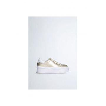 Pantofi sport de piele cu platforma