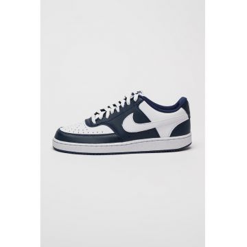 Pantofi sport de piele ecologica cu logo Court Vision
