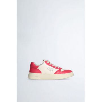 Pantofi sport de piele in doua nuante