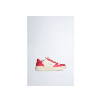 Pantofi sport de piele in doua nuante