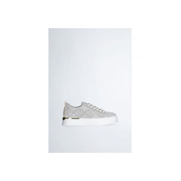 Pantofi sport de piele intoarsa cu perforatii