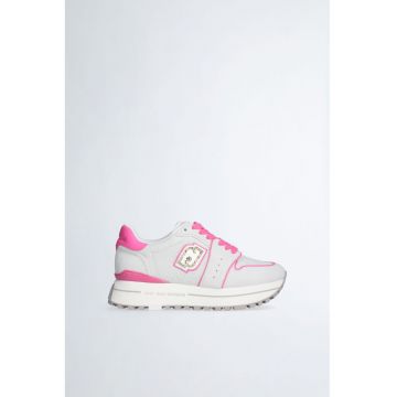Pantofi sport de piele intoarsa cu platforma
