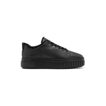 Pantofi sport de piele intoarsa cu varf rotund