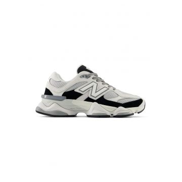 Pantofi sport din piele cu insertii din plasa 9060