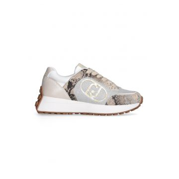 Pantofi sport din piele ecologica si material textil