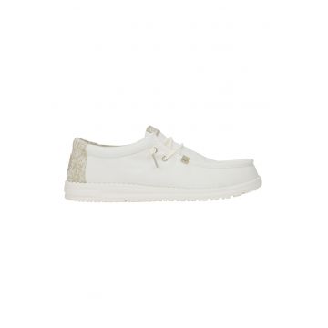 Pantofi sport din piele intoarsa cu model uni