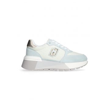 Pantofi sport din piele si material textil cu logo Amazing 25