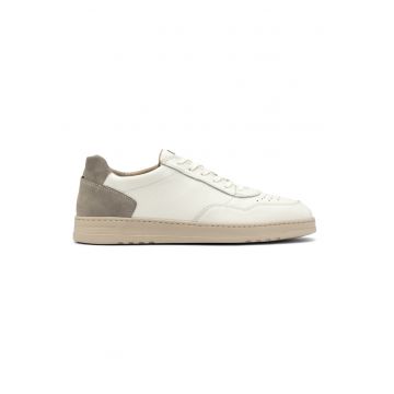 Pantofi sport din piele si piele intoarsa