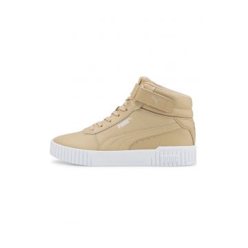 Pantofi sport mid-high de piele si piele ecologica Carina 2.0 - Bej
