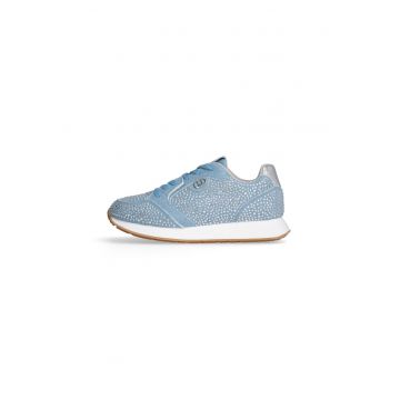 Pantoif sport de denim cu strasuri