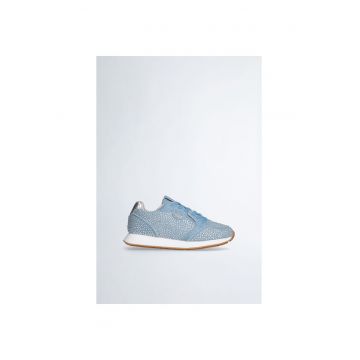 Pantoif sport de denim cu strasuri