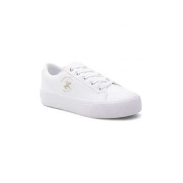 Mocasini dama -  425519 - Piele ecologica - Alb