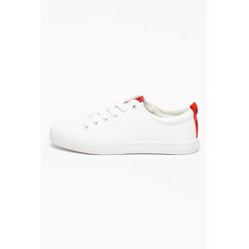 Pantofi sport de piele ecologica cu detalii contrastante